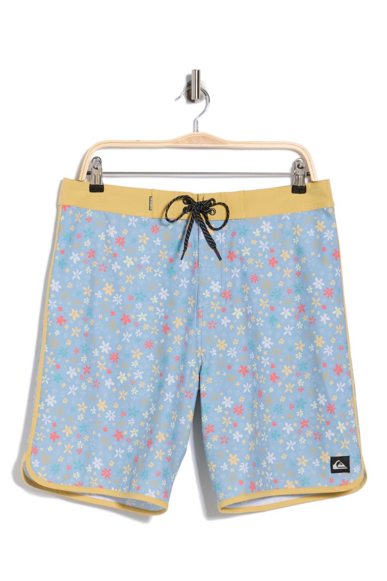 Surfsilk Scallop Ditsy Board Shorts, Alternate, color, ASHLEY BLUE