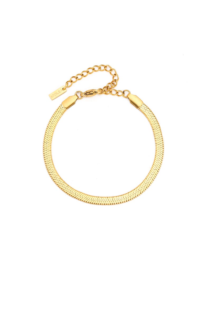 Kauai Herringbone Bracelet, Main, color, Gold