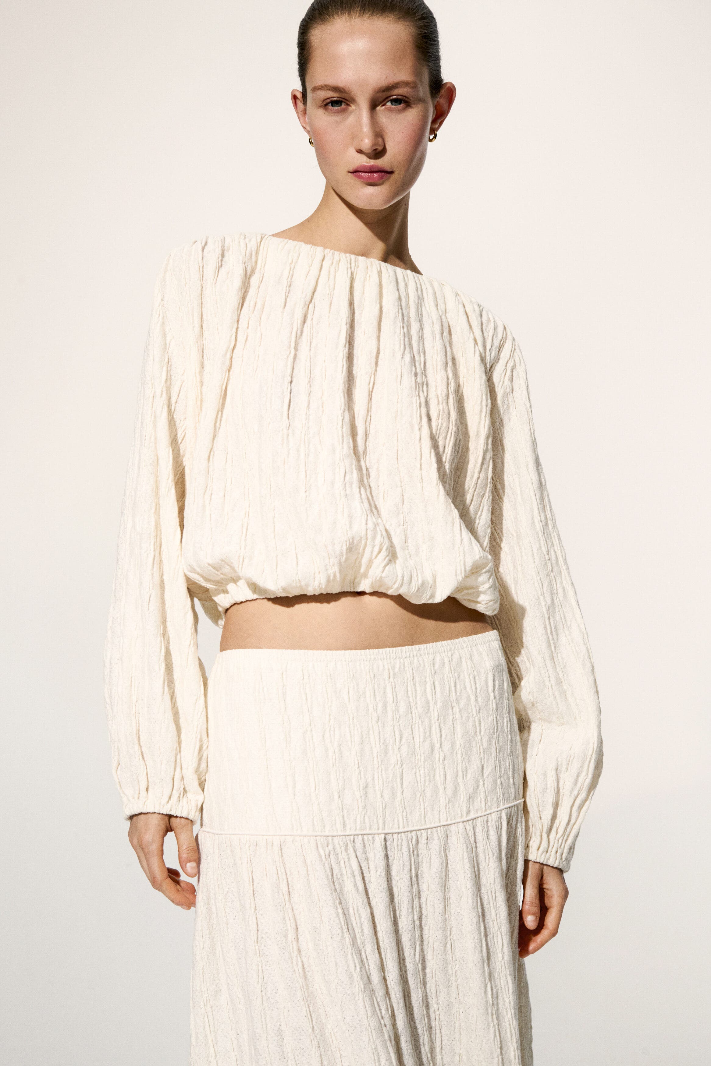 Balloon-sleeved Top - image 2
