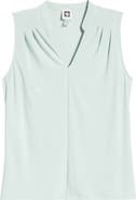 Anne Klein Pleat Shoulder Sleeveless Top