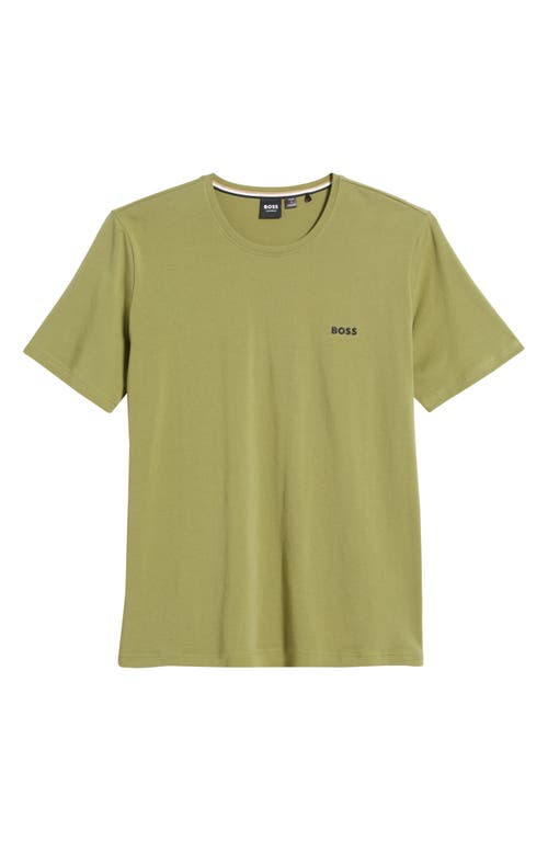 Hugo Boss Boss Mix Match Pajama T-shirt In Medium Green