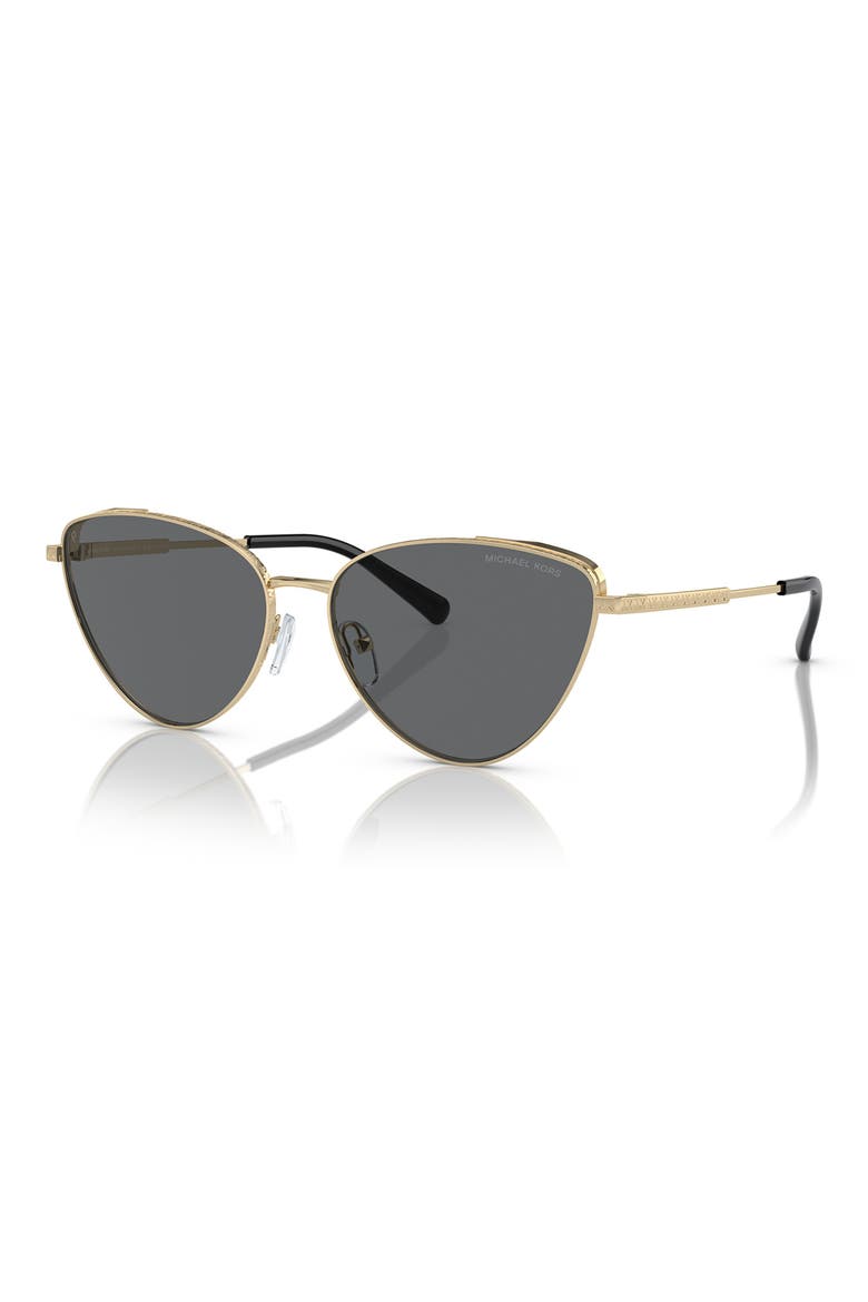 59mm Cat Eye Sunglasses, Alternate, color, LIGHT GOLD