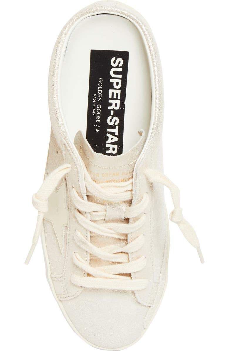 Golden Goose Super-Star Sabot Mule Sneaker, Alternate, color, Platinum/ Cream
