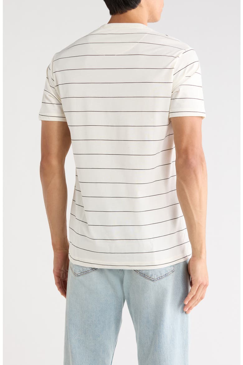 Short Sleeve Stripe T-Shirt, Alternate, color, OFF WHITE