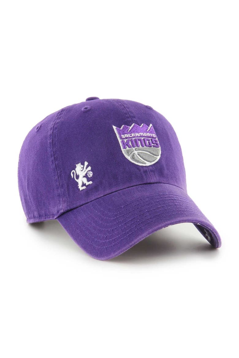 Women's '47  Purple Sacramento Kings Confetti Undervisor Clean Up Adjustable Hat, Main, color, Purple