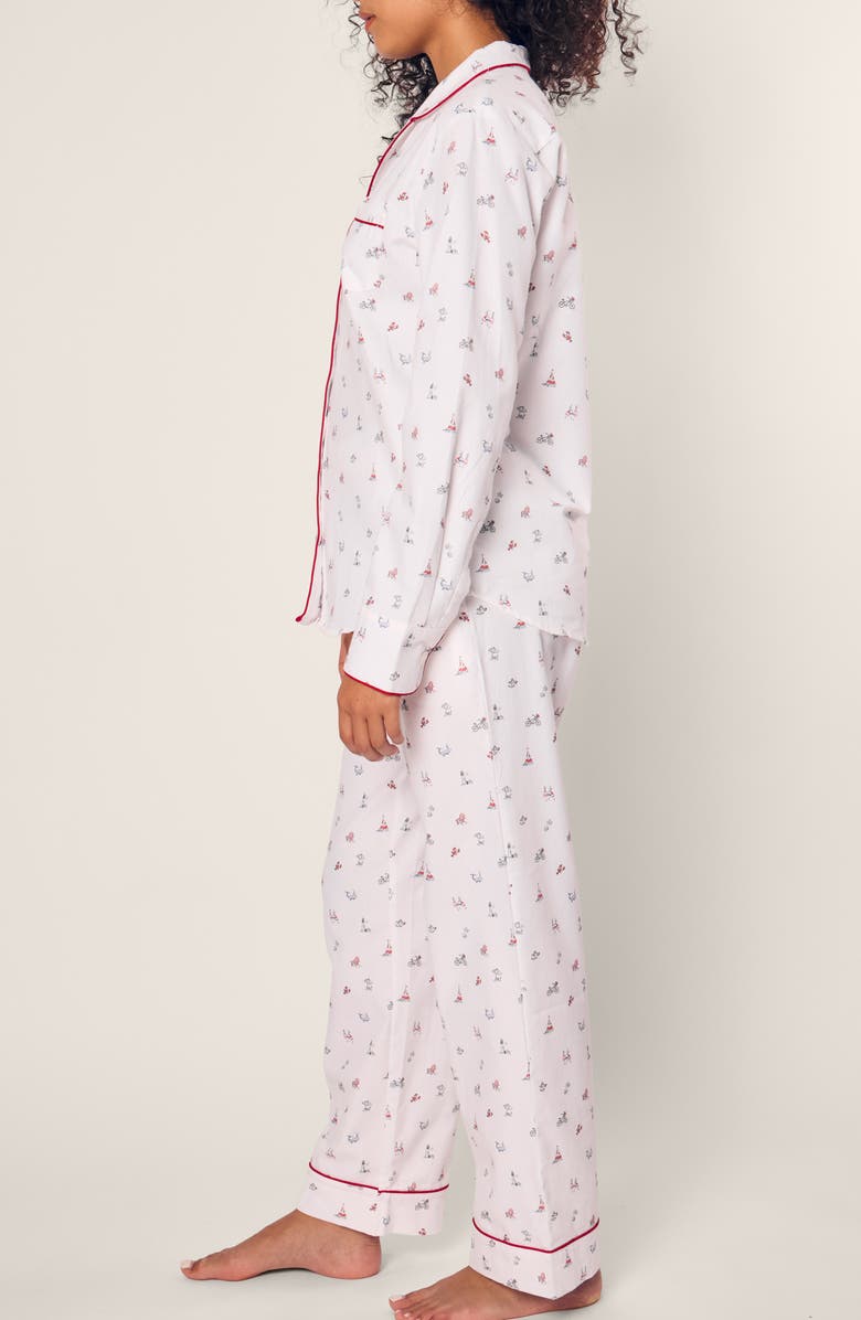 Petite Plume Coastal Charms Cotton Pajamas, Alternate, color,