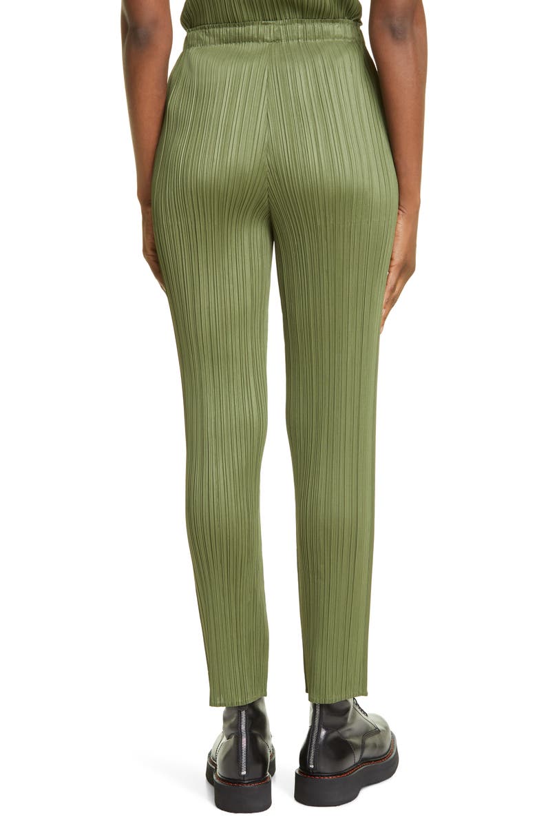 Pleats Please Issey Miyake Pleated Ankle Pants, Alternate, color, 