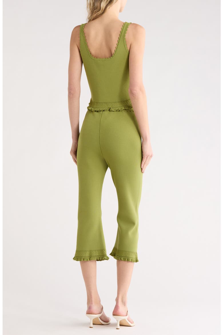 Scalloped Tank & Leggings Set, Alternate, color, MOSS