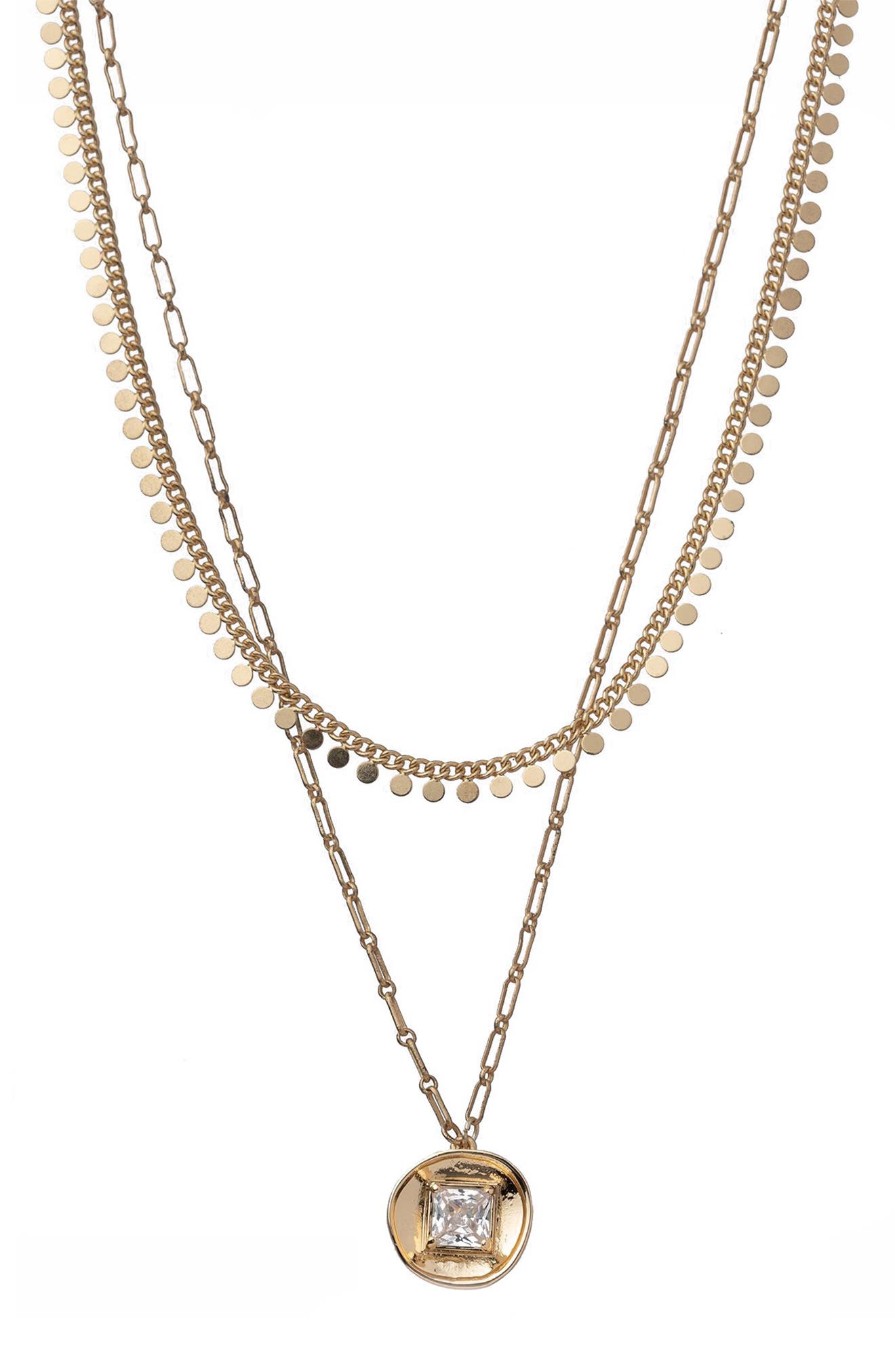 SAACHI Khloe Layered Charm Necklace