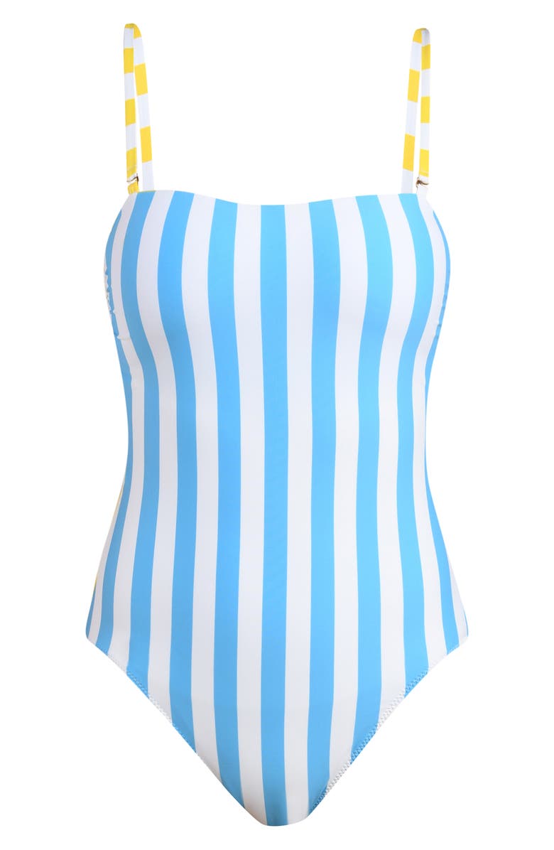 La Blanca Coastal Reversible One-Piece Swimsuit, Alternate, color, Soleil