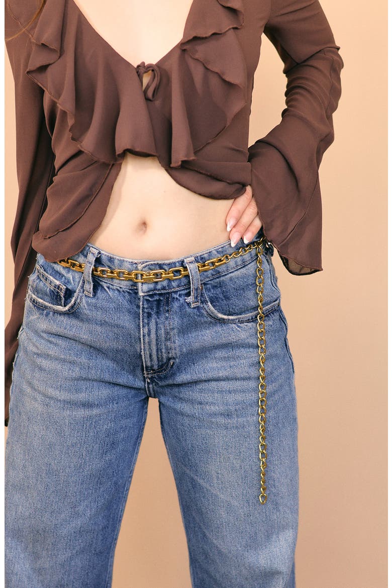 Trini Chain Belt, Alternate, color, GOLD