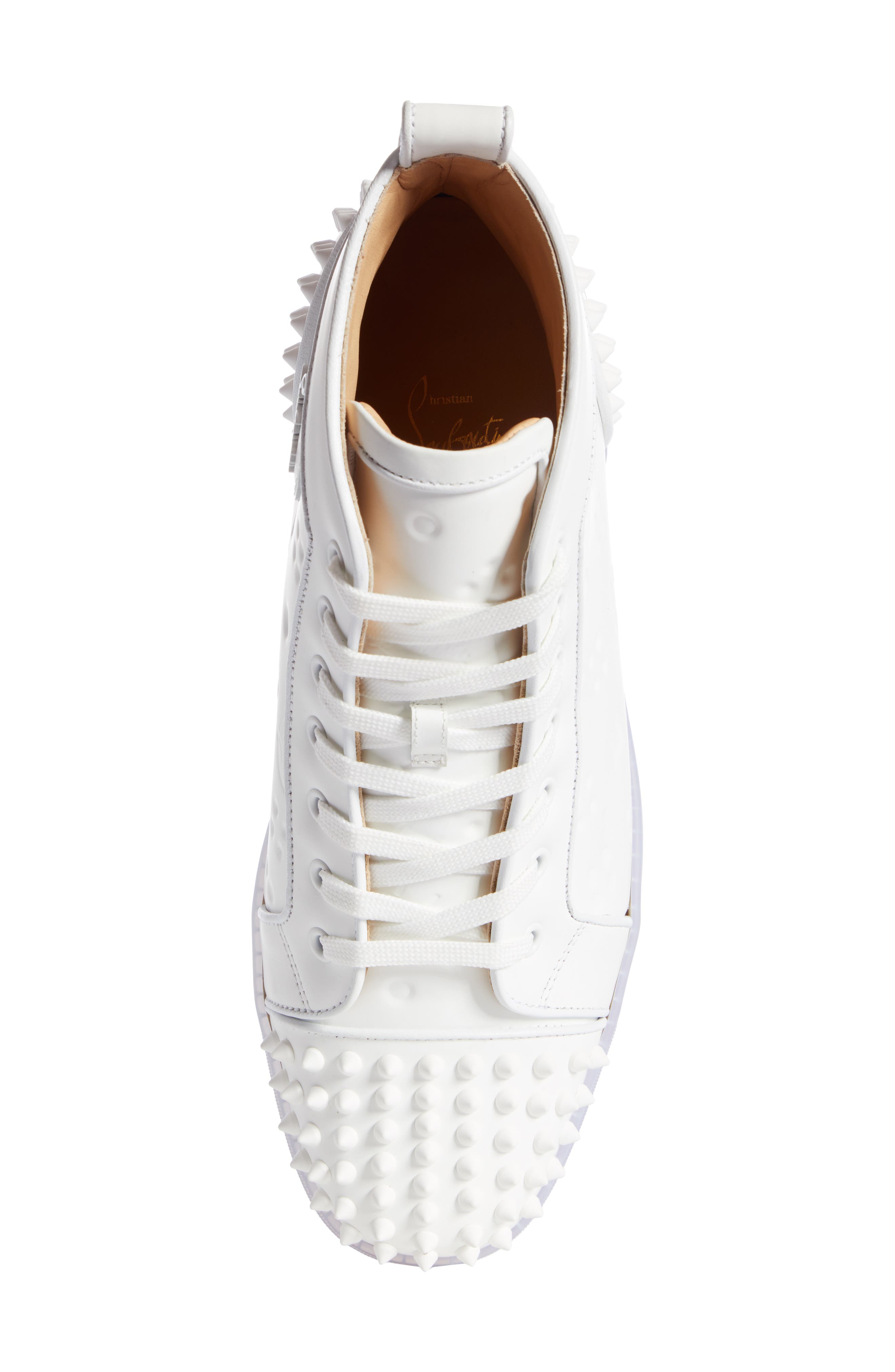 Christian Louboutin Lou Spikes 2 Sneaker, Alternate, color, 
