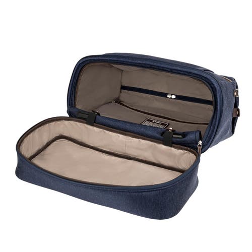 Travelpro Platinum Elite Carry On Soft Travel Drop-bottom Weekender Bag In True Navy Blue