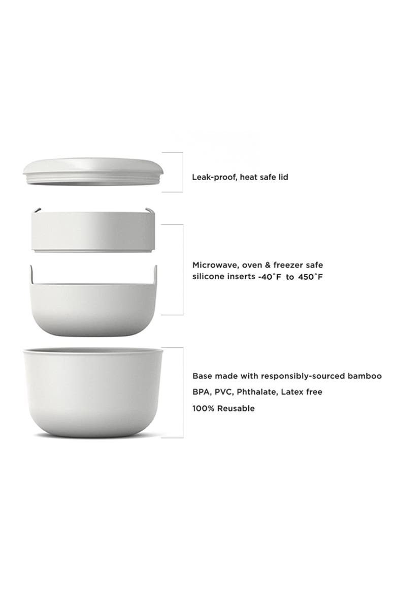 Lunch Set with heat-safe inserts, Alternate, color, Persimmon