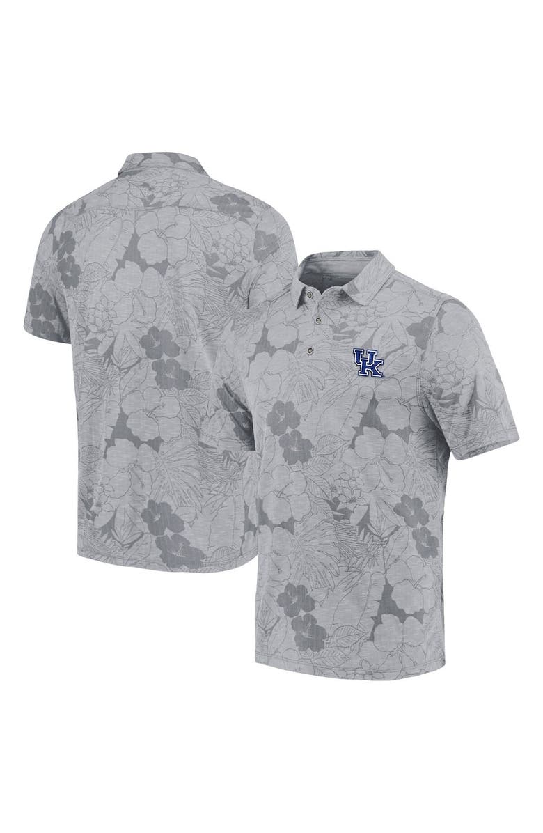 Tommy Bahama Men's Tommy Bahama Gray Kentucky Wildcats Miramar Blooms Polo, Main, color, Gray