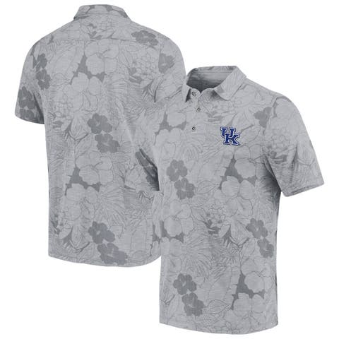 Men's Tommy Bahama Gray Kentucky Wildcats Miramar Blooms Polo