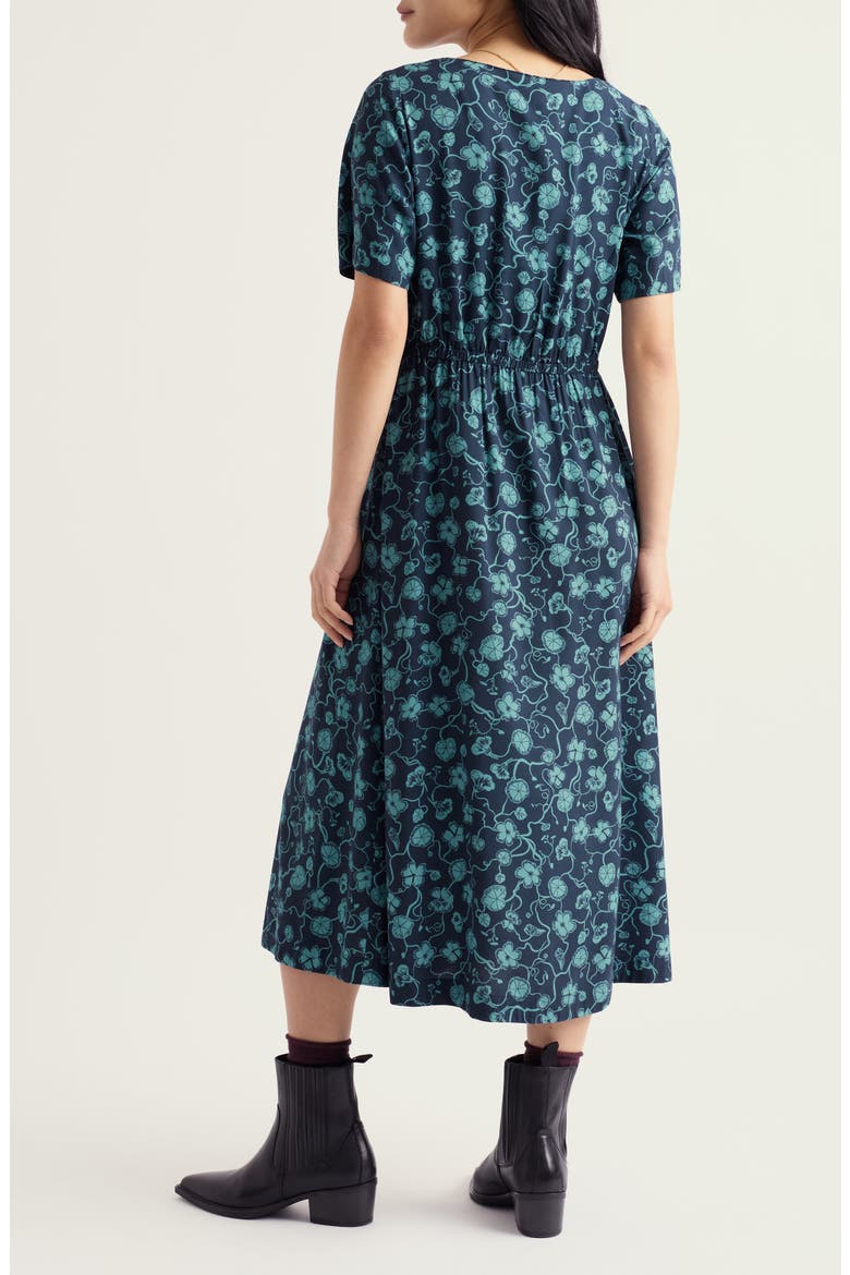 Tilly Midi Dress, Alternate, color, NASTURTIUM PRESS EUCALYPTUS