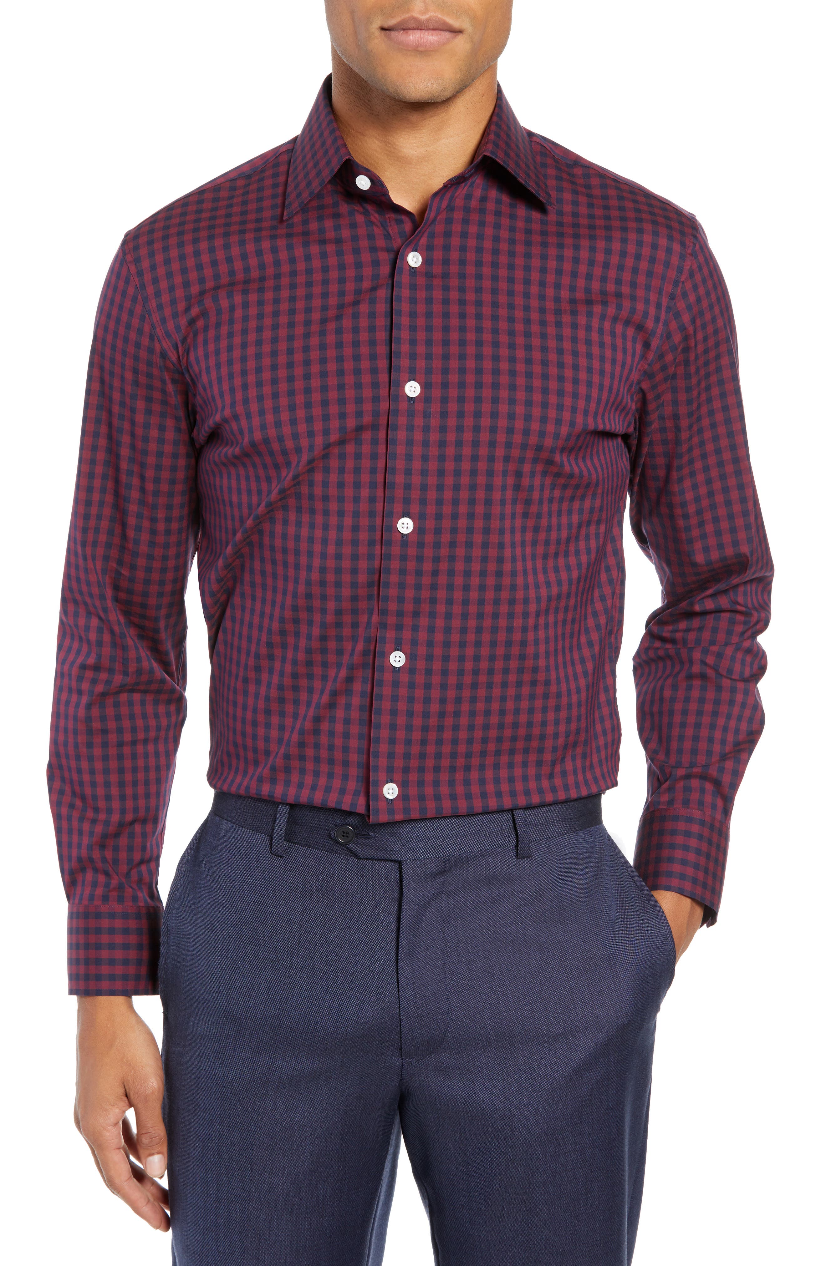 Bonobos Timber Slim Fit Check Dress Shirt (Men) | Nordstrom