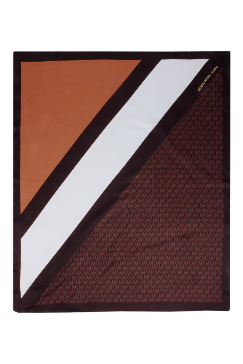 Silk Bandana, Alternate, color, CHOCOLATE