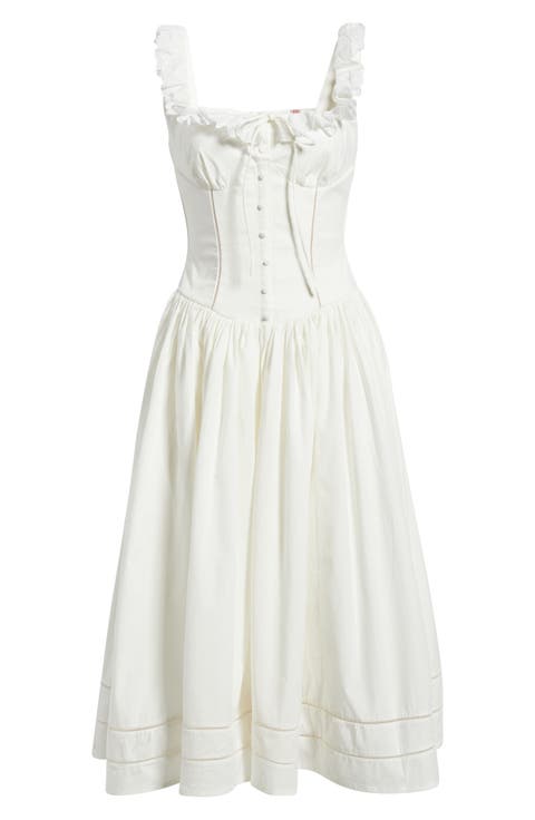 Phoebe Stretch Cotton Broderie Dress