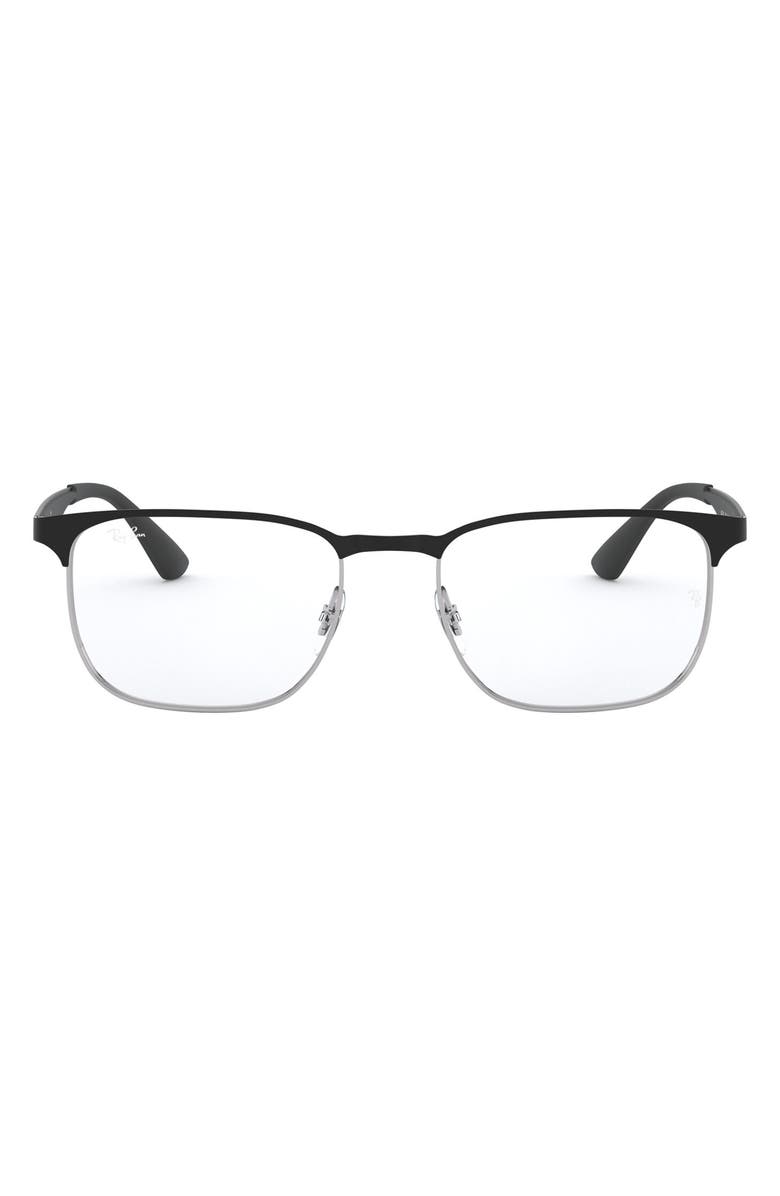 Ray-Ban 54mm Optical Glasses, Main, color, Silver/ Black