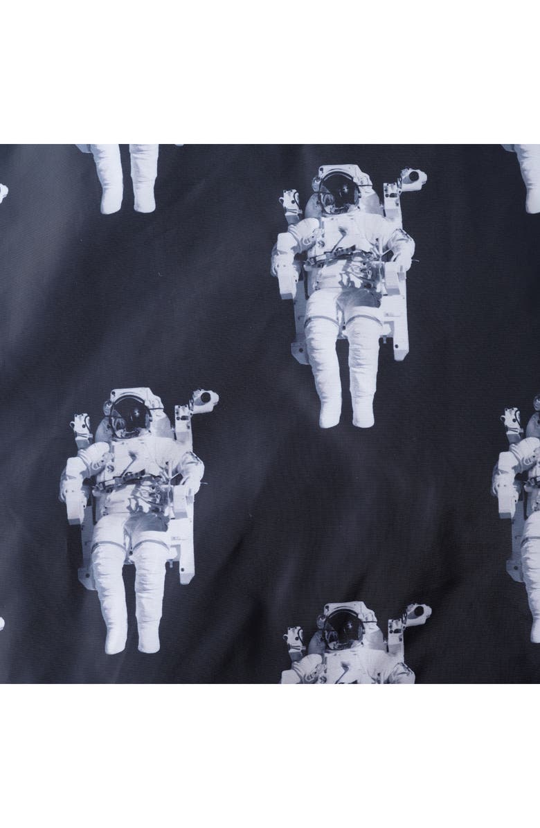 Andy & Evan Kids' x SPACEONE<sup>®</sup> Quilted Bomber Jacket with LED Light, Alternate, color, Black