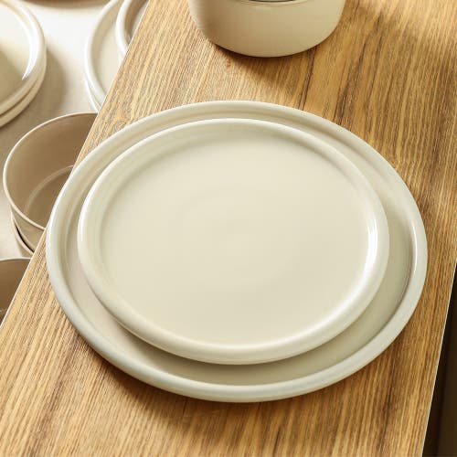 Stone Lain Eden Stoneware 4-piece Dinner Plate Set In Neutral