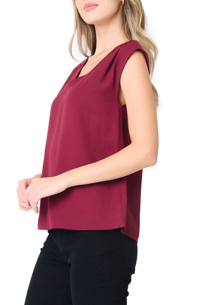 The Favorite V-Neck Sleeveless Top, Alternate, color, WINE