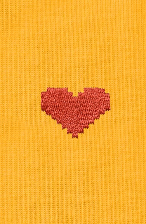 Dalix Womens Pixel Heart Jersey Relaxed Tee