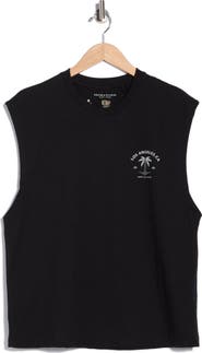 DENIM AND FLOWER LA Beach Club Graphic Muscle Tank