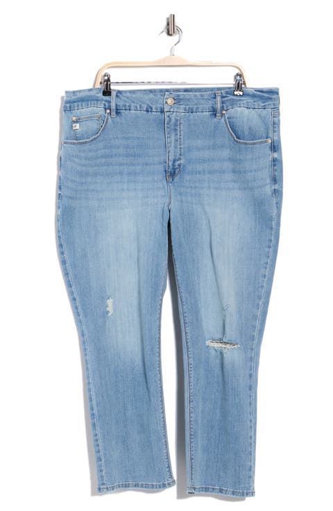 Tummyless Ankle Straight Leg Jeans (Plus)