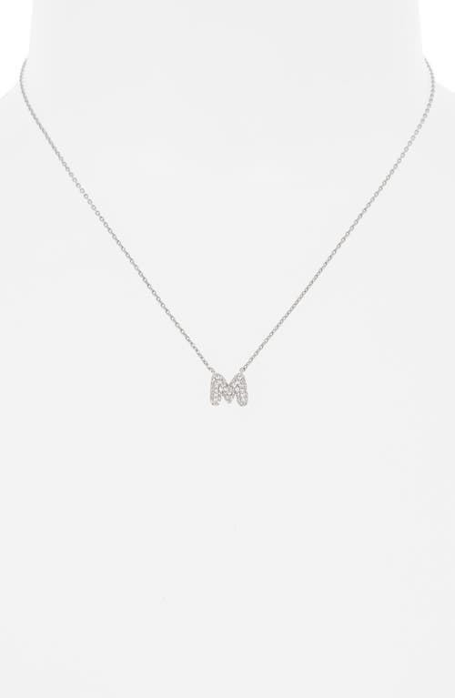 Leith Cubic Zirconia Initial Pendant Necklace