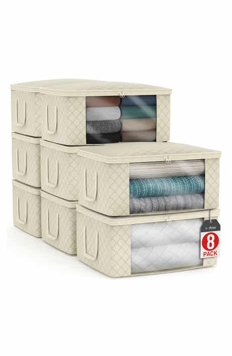 8-Pack Foldable Storage Bins