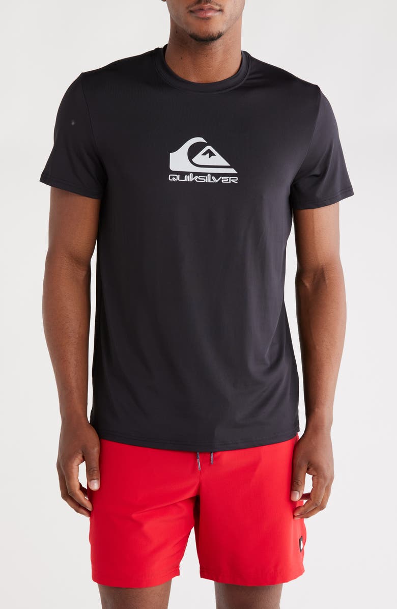 Quiksilver Logo Graphic UPF 50+ T-Shirt, Main, color, Black