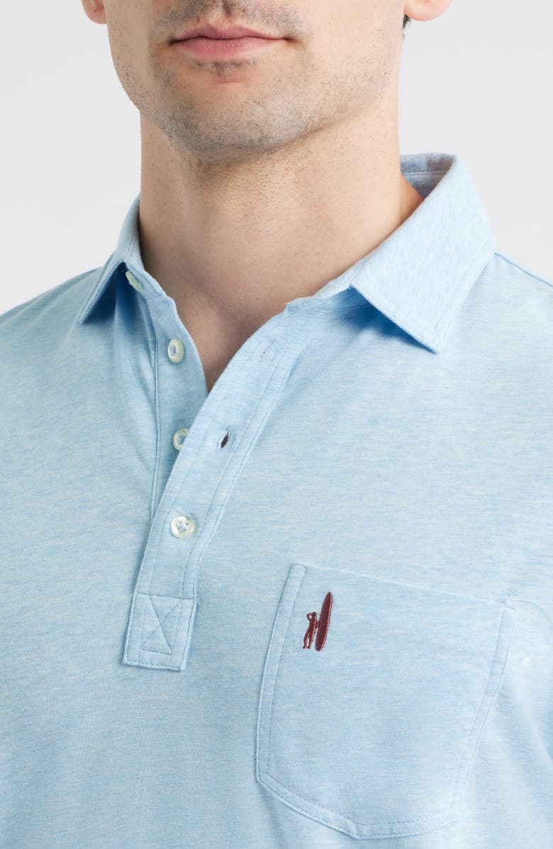 johnnie-O Heathered Original 2.0 Regular Fit Polo, Alternate, color, Cloud Blue