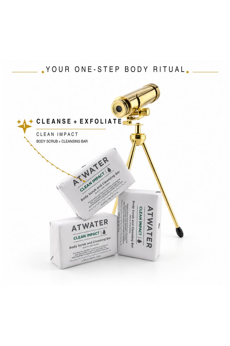 Clean Impact Body Scrub and Cleansing Bar Set, Alternate, color, NO COLOR