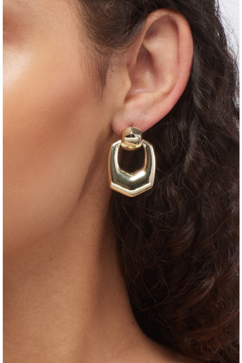 Kaitlin Drop Earrings, Alternate, color, GOLD