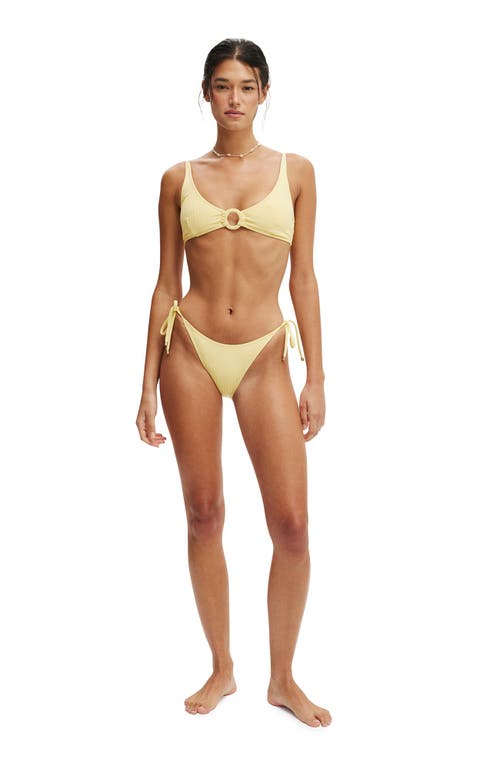 COTTON ON BODY FIXED TIE SIDE BRAZILIAN BIKINI BOTTOM