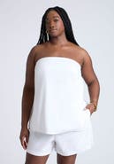 ELOQUII Linen Column Tube Top