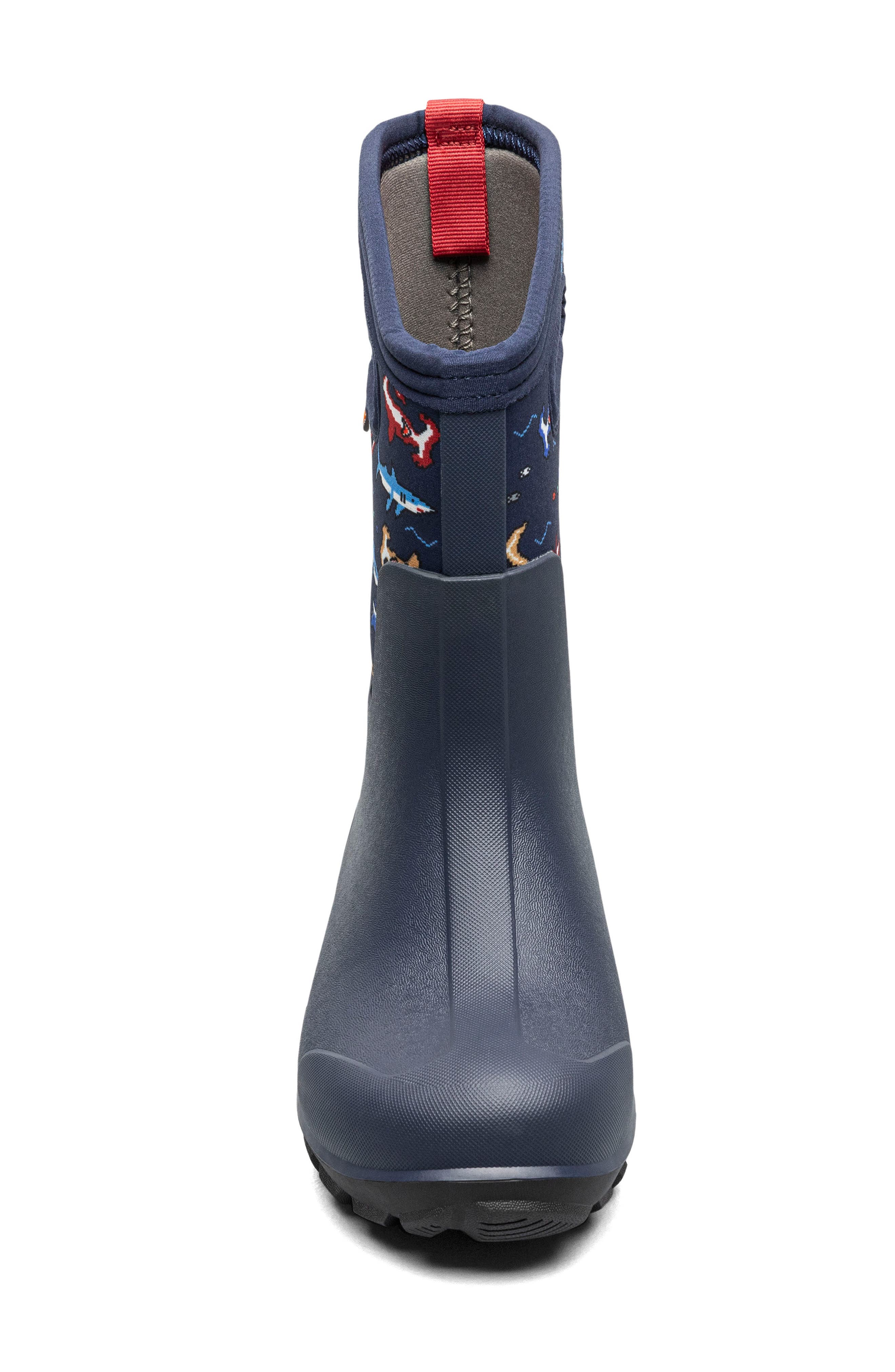 Kids' Classics Shark Waterproof Boot, Alternate, color, NAVY MULTI