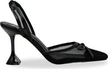 Sofie Bow Mesh Slingback Pump