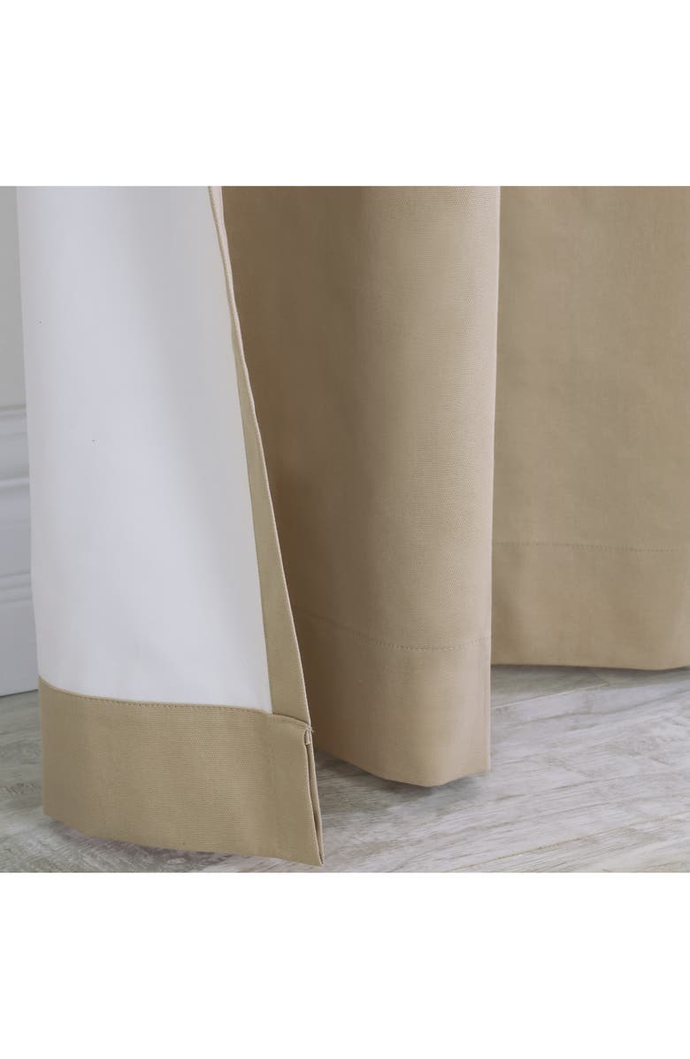 Outdoor Decor by Commonwealth Indoor Cotton Panel Curtain, Alternate, color, Khaki