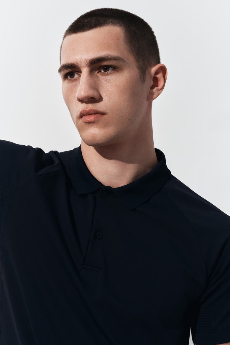 Regular Fit Tennis T-shirt With Drymove, Alternate, color, Navy blue
