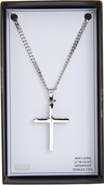 NORDSTROM RACK Men's Waterproof Edge Cross Pendant Necklace