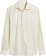Jack Victor Edgemont Plaid Cotton & Linen Button-Up Shirt