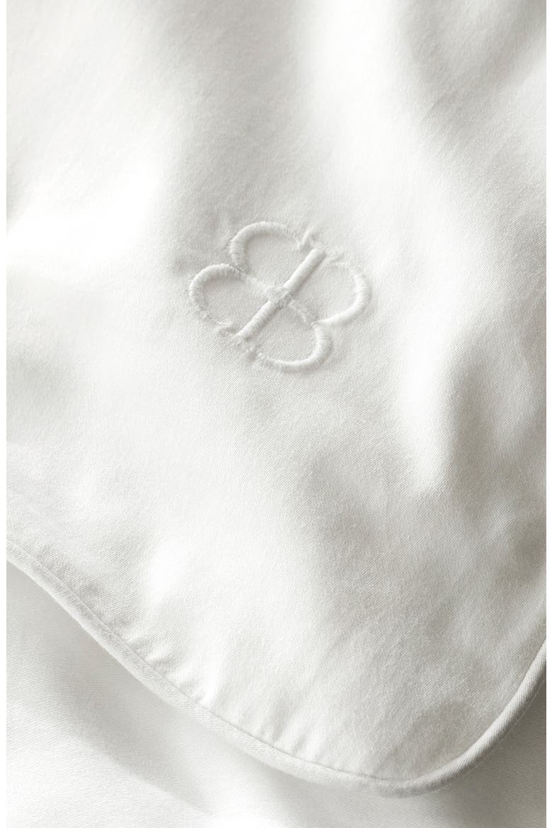 Signature Piped Edge Duvet Set, Alternate, color, WHITE/ WHITE