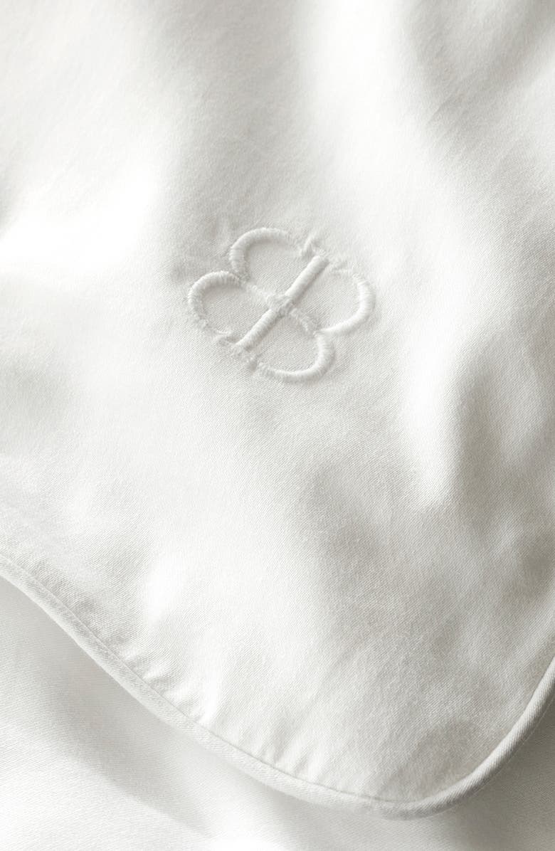 Boll & Branch Signature Piped Edge Duvet Set, Alternate, color, White/ White