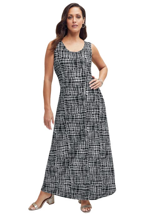Stretch Knit Tank Maxi Dress