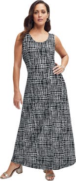 Jessica London Stretch Knit Tank Maxi Dress
