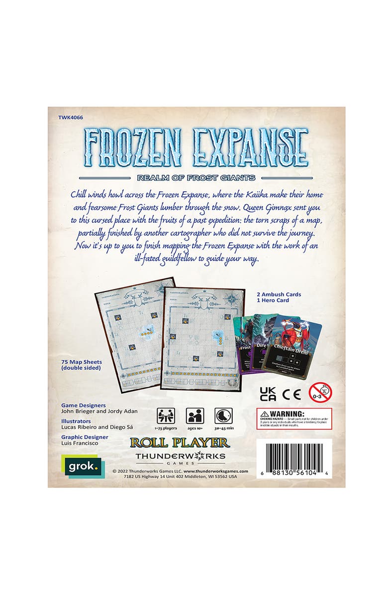 Thunderworks Games Frozen Expanse Realm Of Frost Giants Map Pack 4 Cartographers, Alternate, color, Multicolored
